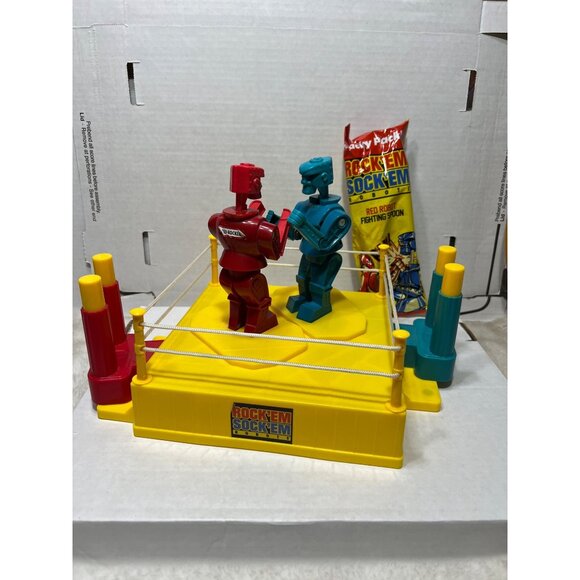 Rock’Em Sock’Em Robots boxing game by Mattel & Wacky Pack - Picture 1 of 7